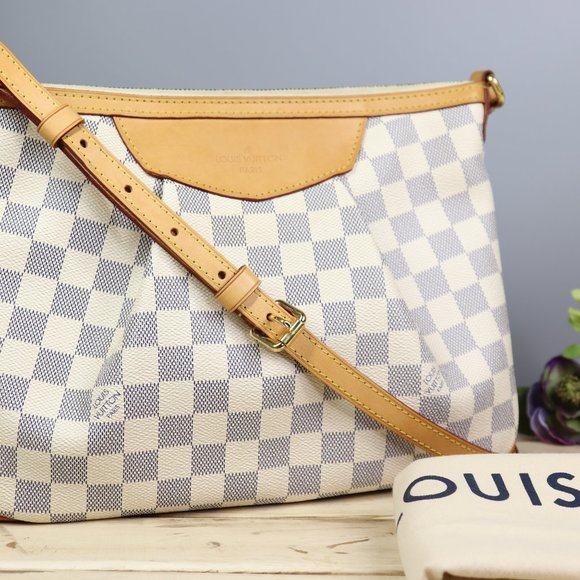 Sold💜Louis Vuitton Siracusa Handbag Damier PM White